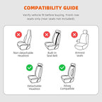 KEYOOG 2-Seater Waterproof and Breathable Nappa Leather Car Seat Covers Full Set, Fit for Front Seats of Cars, Compatible with Airbags, Car Seat Protector Covers for Most Cars - Black Coffee