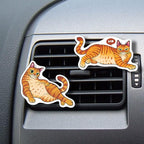 WIRESTER Fresh Scented Car Air Freshener Vent Clip, Decorative Accessories, Interior Decoration for Cars - Cow Cute, Fish, Baby Horse, Flower, Heart