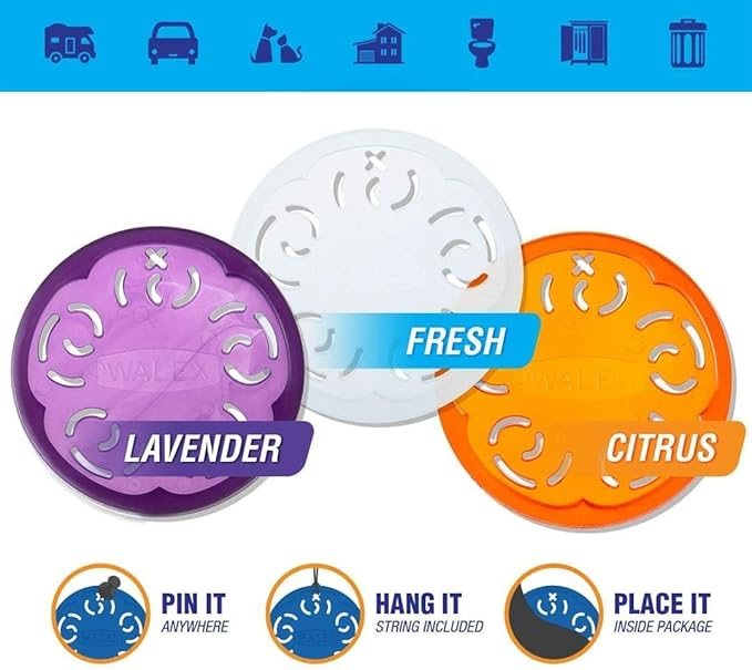 WALEX OVAASST Portable Ovation Air Freshener - Assorted Scents, 24 Pack