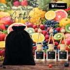 Blueberry Cheesecake Car Air Freshener – Set of 3 Dessert-Inspired Hanging Diffusers with Wooden Cap & Premium Velvet gift bag(10ml Each, Long Lasting, Non-Toxic)
