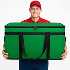 Bodaon Large 3-Pack Insulated Food Delivery Bag with hard bottom, XXXL Catering/Pizza Cooler Bags, Rideshare Delivery Bag, Thermal Cold/Hot Styrofoam Carrier for Travel/Shopping/Car