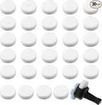 30Pcs Car Air Freshener Refill Felt Pads Unscented Essential Oil Perfumes Refill Pads 17mm Air Freshener Replacement Pad White Refill Replacement Tablets for Car Airs Freshener Vent Clips Diffusers