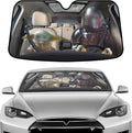 GENANY Windshield Sun Shade for Electric Vehicle (59x37 inches), Sun Shade Windshield, Shades for Front Windows, Sunshade for Car Windshield, Xmas Auto Gift, Car Decor