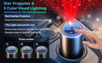 Smart Car Air Fresheners, New Smell Experience Car Freshener Essential Oil Diffuser, Adjustable Concentration, Auto On/Off, Built-in Battery, Each Bottle of Perfume Lasts 120 Days-Ocean