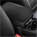 Car Center Console Cushion Pad, Universal Leather Waterproof Armrest Seat Box Cover, Comfortable Auto Armrest Cover Protector, Car Interior Decor Accessories for Most Vehicles (Carbon Fiber)