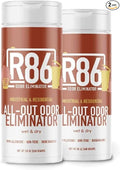 R86 Industrial All-Out Odor Eliminator, Removes Dead Animal Odor, Skunk Odor, Urine, Poop, Musty Basement & More – Natural Formula, Use Wet or Dry, Biodegradable