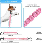 Retractable Bicycle Dog Seatbelt, Elastic Pet Safety Leash Harness for Cat, Dog Leash Extension Attachment Shock Absorbing Lead Extension Absorber (Pink)