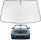 Proadsy 2026 Upgrade Windshield Sun Shade Custom Fit 2007-2012 Nissan Altima Foldable Front Sunshade Protector Sun Visor Blocks UV Rays Keep Car Cooler