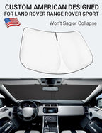 Proadsy 2026 Upgrade Front Windshield Sun Shade Foldable Sunshade Protector Custom Fit for 2014-2022 Land Rover Range Rover Sport SUV Accessories