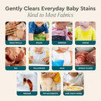 Puracy Stain Remover for Baby Clothes and Cloth Diapers, Newborn Baby Essentials Must Haves, Enzyme-Based Laundry Spray, Natural Spot and Odor Cleaner, 16 Oz