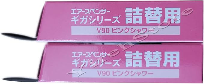 Air Spencer Giga Clip Stick REFILL 2-Box Pink Shower Scent, Designed for GIGA Sylpheed, Clip, Clipia II, Bijou, Cross, LuxDry, Rijoure Refill