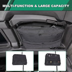 Roof Organizer Bag Storage for Hummer EV Accessories Sunroof Rooftop Panel Waterproof Foldable Heavy Duty Hardtop Cargo Carrier Bag Overhead for Hummer EV SUV Pickup 2022-2025 2026 (Rear Roof-Right)