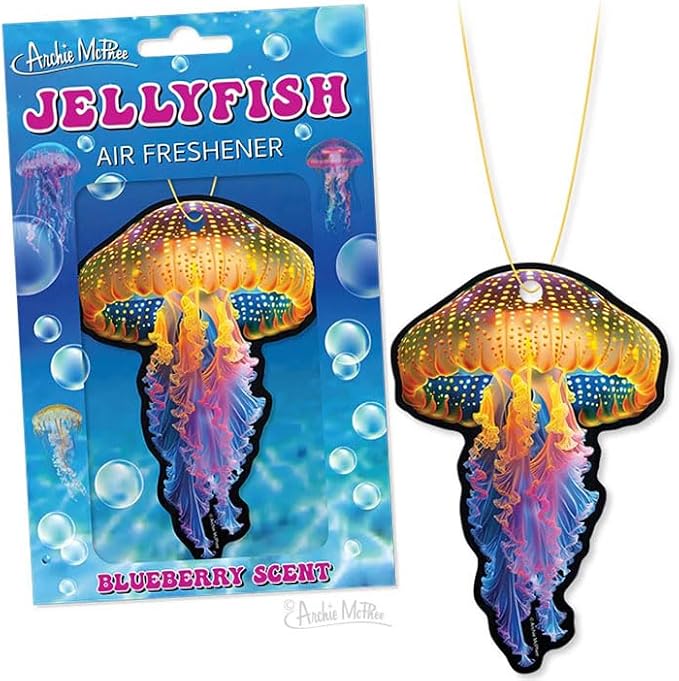 Archie McPhee Jellyfish Air Freshener (Blueberry Scent)