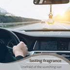 60Pcs Hanging Car Air Freshener Diffuser, 10ml Empty Glass Essential Pendant Bottles, Automotive Oil Aromatherapy Fragrance Perfume Containers