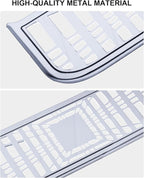 Tesla Air Vents Cover Model Y Juniper Model 3 Highland Alloy Rear Seat Center Console Air Vent Trim Cover Tesla Model 3 Accessories Backseat Air Condition Outlet Protector Silver
