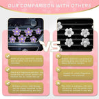 6 Pack Colorful Daisy Flower Car Air Vent Clips Car Air Outlet Freshener Clip for Car Interior Decoration Accessories (Purple)