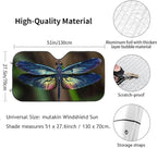 Dragonfly Car Windshield Sunshade Front Window Sun Visor Protector Foldable Shield Cover for Truck SUV