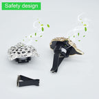 Bling Leopard Air Vent Clips, Crystal Leopard Car Air Fresheners Vent Clips Car Diffuser Vent Clip Rhinestone Decoration Interior Decor Bling Accessories for Women (Silver)