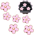 6 Pcs Daisy Flower Air Vent Clip Air Conditioning Outlet Clip Car Air Freshener Clip Car Interior Decor Charm Colorful Car Interior Accessories for Girls Women (Pink)