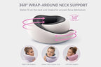 Neck Travel Pillow |100% Pure Memory Foam Neck Pillow Comfortable & Breathable Cover, Machine Washable for Travel, Airplane, Car Rides, & Home Use, Travel Kit with Eye Masks, Earplugs, & Bag (Black)