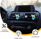2PCS Car Air Fresheners Vent Clips, Butterfly Car Accessories, Sparkly Bling Dual Butterfly Auto Air Vent Clips, Automotive Cute Air Conditioning Outlet Decoration Universal for Women Girl