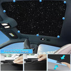 Car Sunroof Compatible with Volvo C40(Not for XC40) 2021-2023, Foldable Glass Roof Sunshade with Storage Bag, Sunshade Roof Heat Insulation Sun Protection Interior