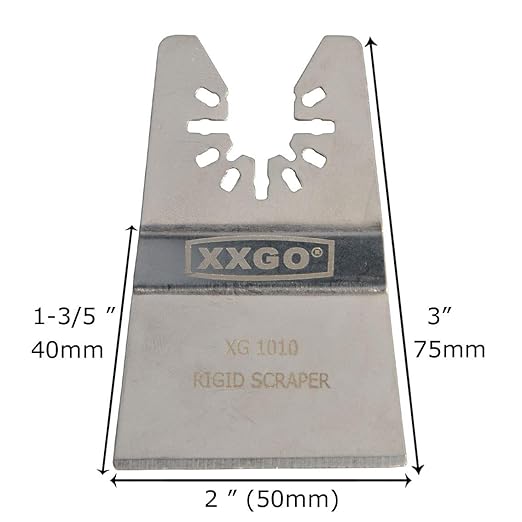 XXGO 20 Pcs 2 Inch Rigid Oscillating Multitool Scraper Blade Universal XG1020