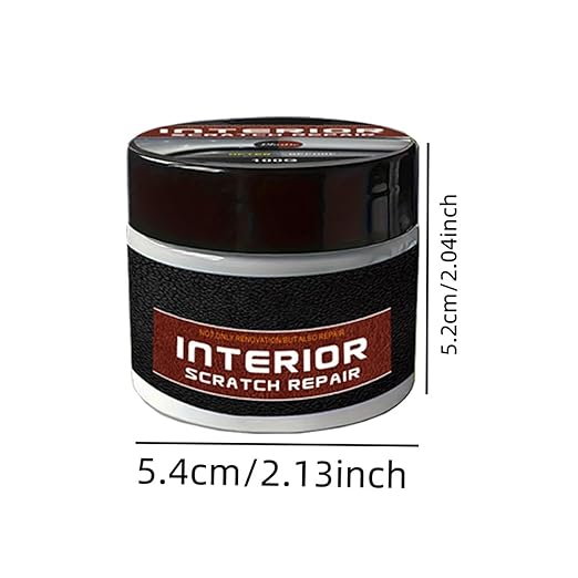 Dashboard Scratch Repair Kit Car Interior Scratch Remover 100g Dashboard Restorer Interior with Sponge Car Parts Refurbish Wax for Minor Scratches Repair, Safe for All Vehicles