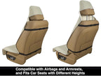 Waterproof Neoprene Car Seat Cover, Sweatproof Non-Slip Seat Protector, Universal Fit for Front Bucket or Rear Bench Seat of Cars, SUVs, Vans, Trucks, Compatible with Airbags and Armrests