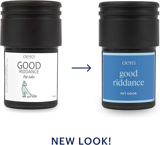 Aera Go Good Riddance Pet Odor Car Fragrance Scent Refill - Notes of Cedarwood, Green Apple and Maritime Pine - Works with the Aera Go Diffuser for Car