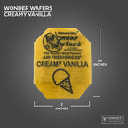 Wonder Wafers - Diamond-Ultra Scented Car Air Fresheners - Individually Wrapped (15 Per Pack) (Creamy Vanilla)