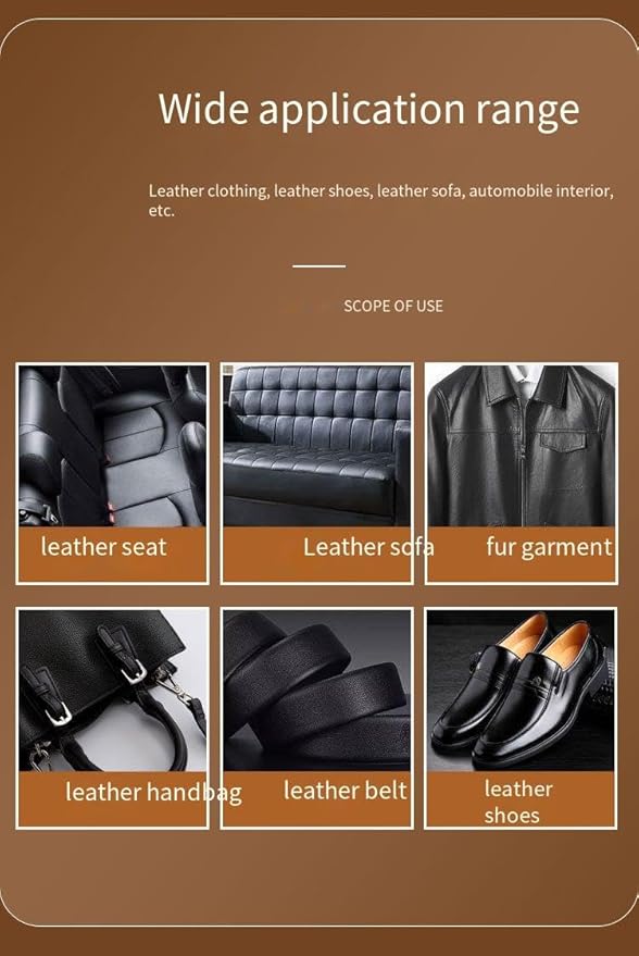 Leather Cleaner and Leather Sofa, Boots and Shoes, Wallet, Saddle and tack, Jacket, car seat Leather/Leather Softener