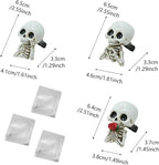 Skull car accessories – Gothic Skull Air freshener – Stylish Car Decor with Replaceable Fragrance Pad, Funny Christmas Gifts for Dad Mom