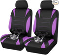 CAR PASS Waterproof Car Seat Covers Front Seats Only with 5mm Composite EVA, Neoprene Car Seat Cover with Separate Headrest Cover, Quick Setup Universal Fit for Car SUV Trucks,Airbag Compatible Purple