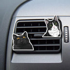 WIRESTER Set of 2 Fresh Scented Car Air Freshener Vent Clip, Decorative Accessories, Interior Decoration for Cars (Cat, Dog, Frog, Cow, Owl, Turtle, Sunflower, Baseball)