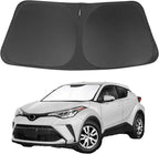Windshield Sun Shade Custom Fit for 2018 2019 2020 2021 2022 2023 Toyota CHR CH-R Accessories Foldable Sunshade Sun Blocker Protect Car from Sun Rays & Heat Damage Keep Car Cooler