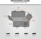 Vailge Dog Car Seat Cover for Back Seat, 100% Waterproof Scratch Proof Nonslip Back Seat Pet Cover for Dogs, 600D Heavy Duty Dog Hammock for Back Seat Car Trucks SUV
