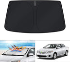 KUST Windshield Sun Shade Custom Fit for Toyota Corolla 2009 2010 2011 2012 2013 Accessories Sunshade Foldable Sun Protector Block UV Rays Keep Car Cooler
