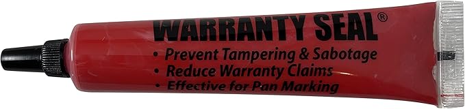Sherco-Auto Red Tamper Proof Cross Check Repair & Maintenance Warranty Seal 1.8 Oz Squeeze Tube Paint Marker - 1 Tube - Made in USA