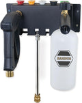 Pressure Washer Gun Holder-Foam Cannon Holder-for Foam Cannon,Pressure Washer Nozzle Tip and Pressure Wand Extension Storage Rack(fit 1/4" Quick Connector) Pressure Wwasher Accessories Holder