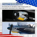 2026 New Fw-190 WW2 Planes Car Air Freshener,Fw-190 Fighter Car Vent Clips with Spinning Propeller for Reducing Odors,Universal Air Vent Decorations for Cars as Gift for Men & Pilots