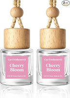HoogaLife Car Air Freshener Diffuser 2 Pack Hanging Cherry Bloom Car Air Freshener for Women 45+ days Long Lasting Fragrance Made in USA (C12)