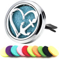 Love Anchor Car Diffuser Vent Clips Essential Oil Aromatherapy Car Diffuser Vent Clip Air Freshener Car Accessories for Women with 10 Refill Pads
