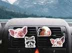 WIRESTER Set of 4 Fresh Scented Car Air Freshener Vent Clip, Decorative Accessories, Interior Decoration for Cars - Dogs, Cats, Animal
