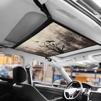 Car Roof Storage Bag Withered Branch Crow Auto Seat Storage Hanging Bag All Car Storage Organizers Vehicle Passenger Seat Organization and Storage for Kids Adults