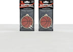 2-Pack Basketball Car Air Freshener, Sports-Inspired Hanging Freshener, Long Lasting Cologne Scent, Basketball Gift for Players, Coaches & Fans, Odor Eliminator for Car, Home, Office
