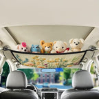 Flower Cluster Car Roof Seat Organizer Hanging Car Storage Bag Inner Car Accessories Storage for Kids Pets' Items for Travel