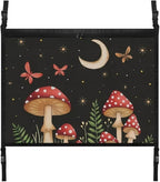 Red Mushroom Car Roof Storage Bag Multi-Purpose Seat Organizer Premium Car Seat Organizer Vehicle Passenger Seat Organization and Storage for Kids Adults Pets Items