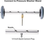 RIDGE WASHER Pressure Washer Undercarriage Cleaner, 16 Inch Undercarriage Washer, Pressure Washer Under Car Cleaner with Straight Extension Wand, 4000 PSI