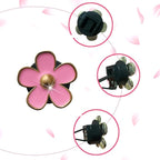 Daisy Air Vent Clips, 6 Pcs Cute Flower Car Air Conditioning Outlet Clip Car Air Freshener Clip Charm Car Interior Decor Charm Colorful Car Interior Accessories for Girls Women (Pink purple rose)